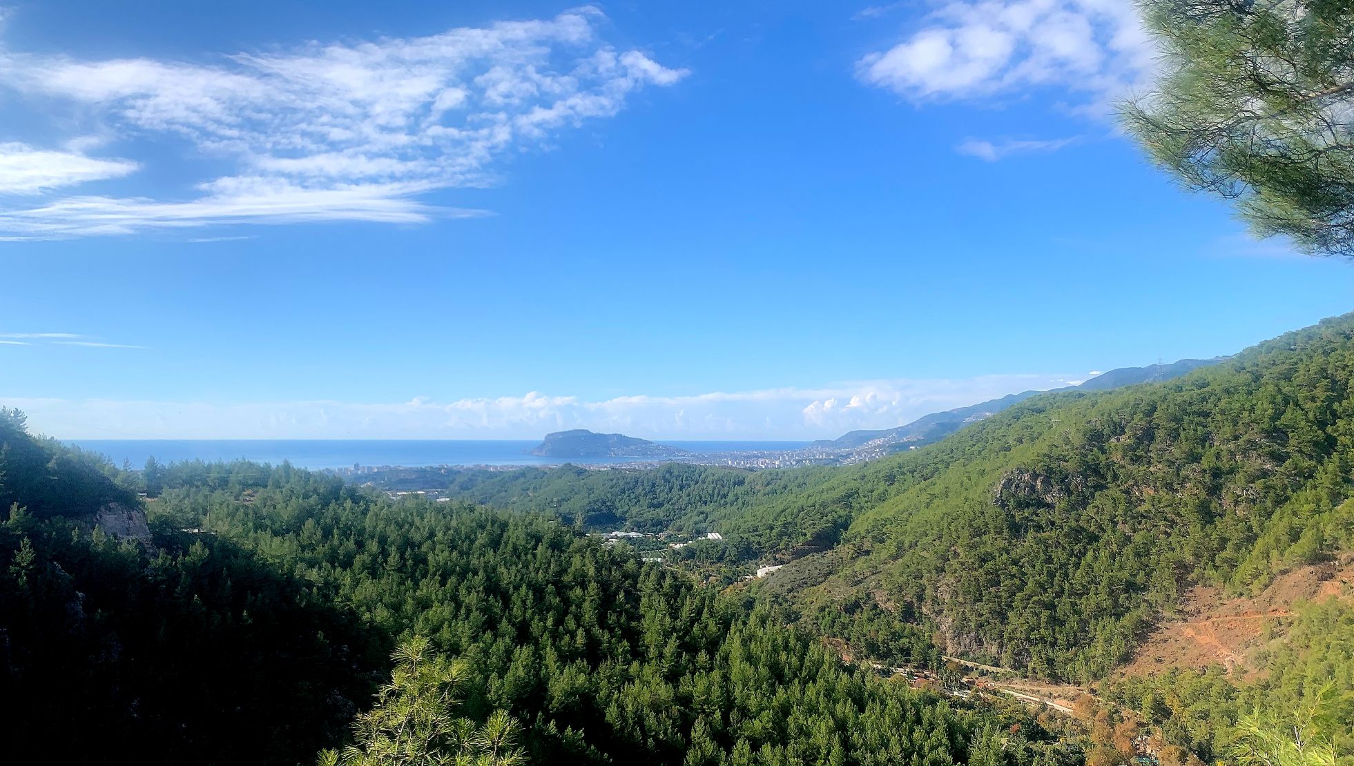 Same previous landscape in Alanya - less zoomed-in