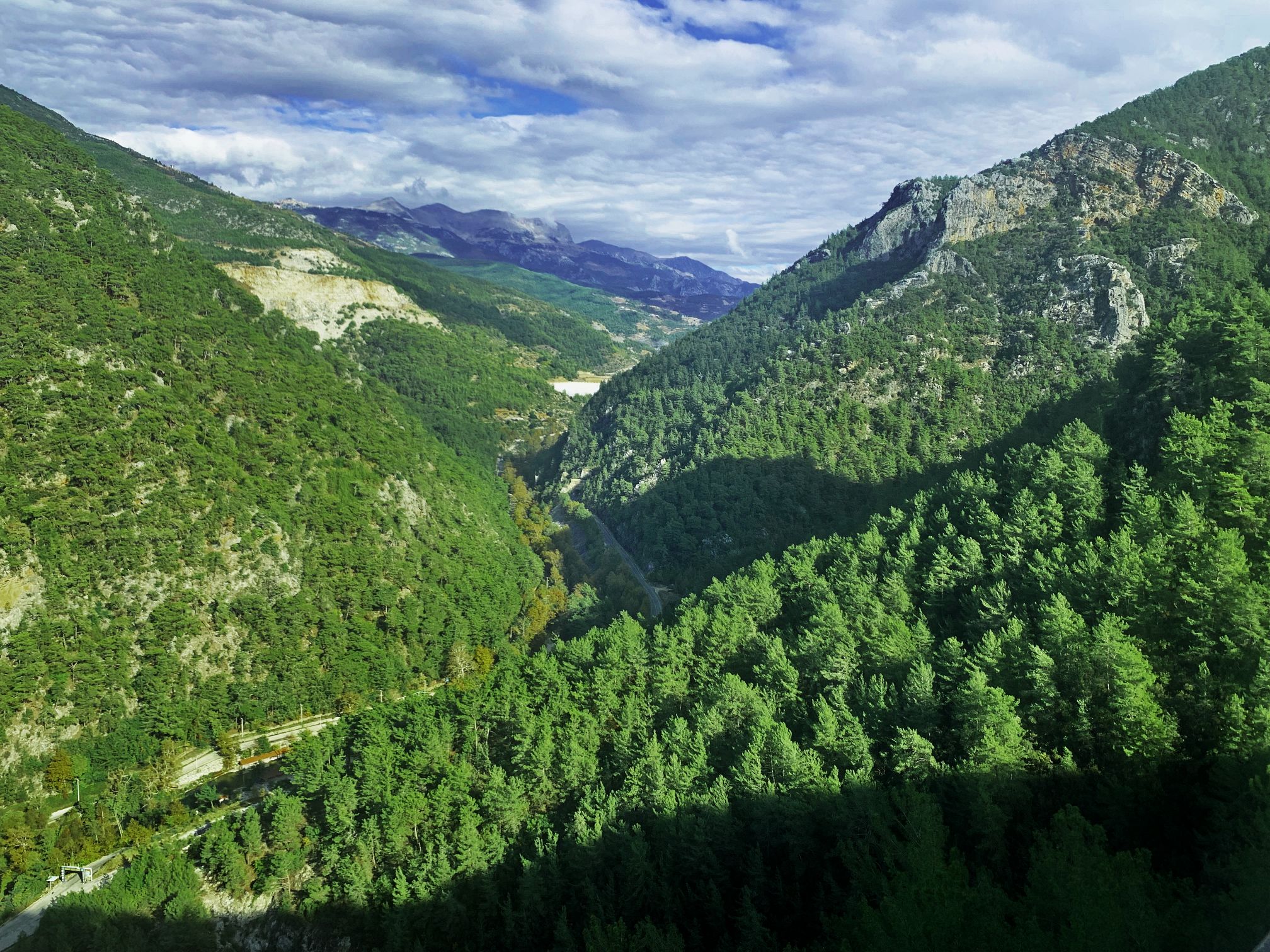 Hills covered with green plants in Alanya near the Dim Cave