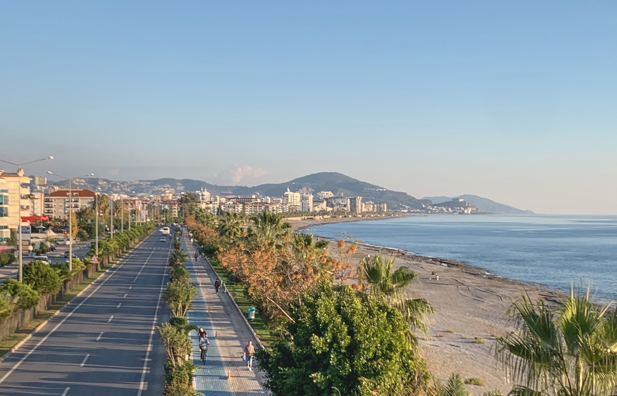 The main road in Kestel Alanya, Southern Turkey