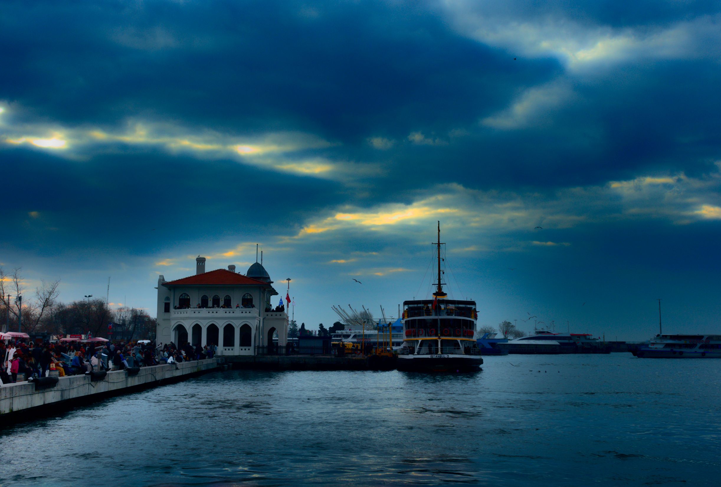 Kadıköy Ferry Terminal - dark blue